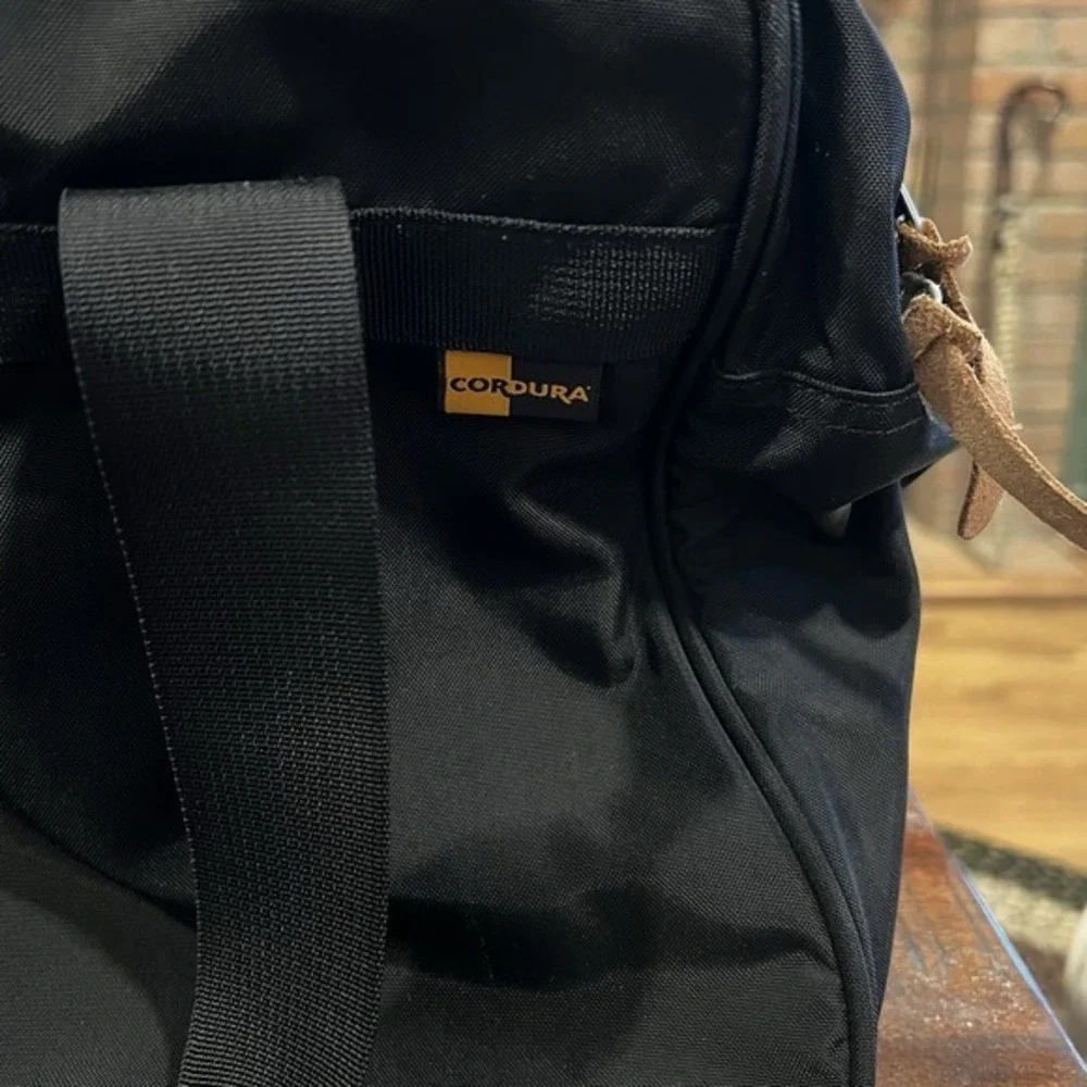 Vintage The North Face Cordura Duffle Bag Black Nylon Gym Travel‎ Tote